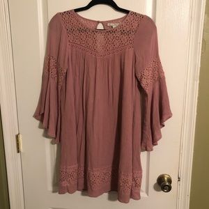 American Rag Boho Mauve Dress